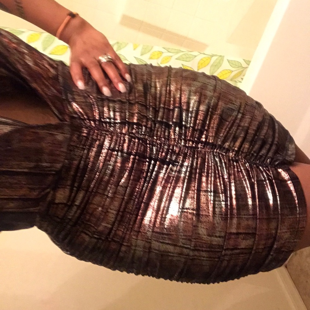 Deep V cut Dress